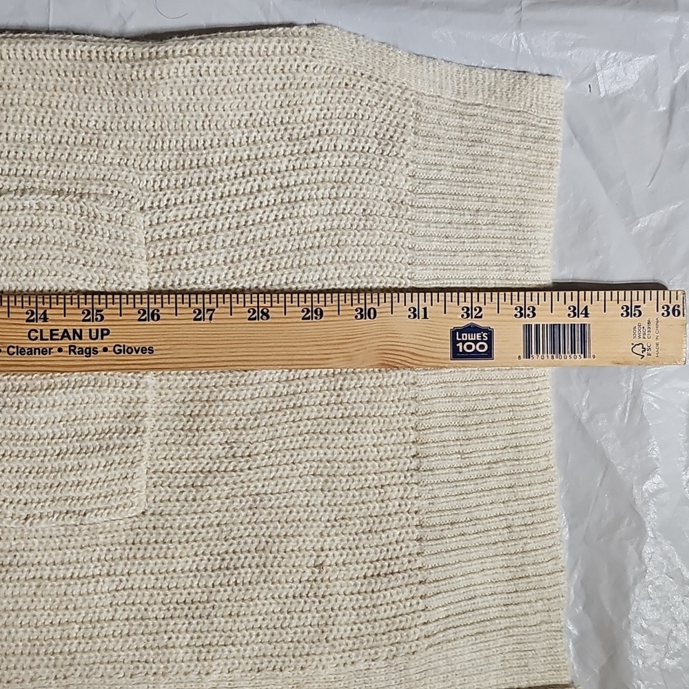 Auden Women's Open Front Sweater Robe with Pockets XL/XXL Oatmeal New - Picture 10 of 14